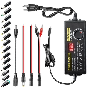 108W Universal Power Supply Adjustable DC 9~36V 3A Variable Switching Power AC/DC Adapter 9V 12V 15V 18V 20V 24V 36V Adapter100V-240V AC to DC Converter with 14 Tips & Polarity Converter & Test Leads 108W Universal Power Supply Adjustable DC 9~36V 3A Variable Switching Power AC/DC Adapter 9V 12V 15V 18V 20V 24V 36V Adapter100V-240V AC to DC Converter with 14 Tips & Polarity Converter & Test Leads