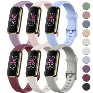 6 PACK Sport Bands Compatible with Fitbit Luxe Bands for Women Men, Soft Silicone Waterproof Straps Replacement Wristbands Compatible for Fitbit Luxe Watch Band(6 Pack) 6 PACK Sport Bands Compatible with Fitbit Luxe Bands for Women Men, Soft Silicone Waterproof Straps Replacement Wristbands Compatible for Fitbit Luxe Watch Band(6 Pack)