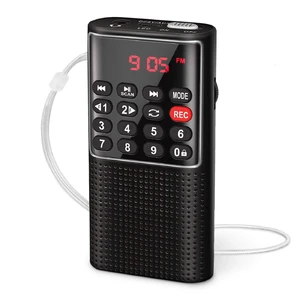 J328 Mini Pocket FM Walkman Radio Recorder, SD Card Player, Lanyard Lock Key, Rechargeable Radio Battery Operated, Portable Battery Radio (NO AM) J328 Mini Pocket FM Walkman Radio Recorder, SD Card Player, Lanyard Lock Key, Rechargeable Radio Battery Operated, Portable Battery Radio (NO AM)