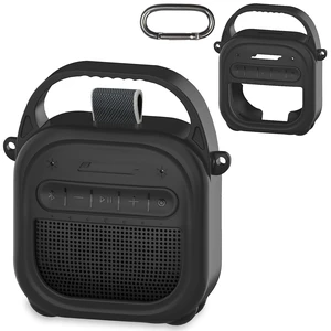 Silicone Cover Case for Bose SoundLink Micro 2 Bluetooth Speaker, Black Protective Case with Handle, Accessories for Micro 2 Speaker Silicone Cover, Metal Carabiner, Custom-Design Cover Case Silicone Cover Case for Bose SoundLink Micro 2 Bluetooth Speaker, Black Protective Case with Handle, Accessories for Micro 2 Speaker Silicone Cover, Metal Carabiner, Custom-Design Cover Case