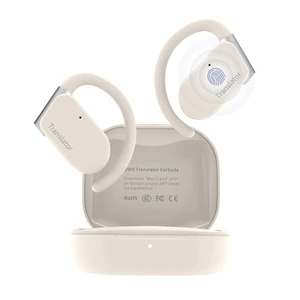 M9 Language Translator Earbuds Open-Ear Headphones Support 144 Languages & Accents Translation Earbuds Real Time Translator Device, Snug Fit, Ergonomic Ear Hooks Beige (Without Offline Package) M9 Language Translator Earbuds Open-Ear Headphones Support 144 Languages & Accents Translation Earbuds Real Time Translator Device, Snug Fit, Ergonomic Ear Hooks Beige (Without Offline Package)