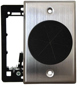Stainless Steel Cable Pass Through Wall Plate for HDMI & Ethernet Grommet Wall Plate for In-Wall Cable Management, Wire Concealment, TV, HDMI, Ethernet, Speaker Wires & Home Theater Systems Stainless Steel Cable Pass Through Wall Plate for HDMI & Ethernet Grommet Wall Plate for In-Wall Cable Management, Wire Concealment, TV, HDMI, Ethernet, Speaker Wires & Home Theater Systems