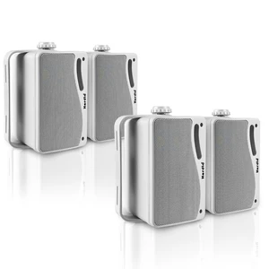 3.5 Inch Passive Outdoor Speakers Wired Waterproof Wall Mount Speakers with 400W Superior Sound, All-Weather Durability, for Home Patio Garden Marine Boat Garage Indoor,4-Pack White 3.5 Inch Passive Outdoor Speakers Wired Waterproof Wall Mount Speakers with 400W Superior Sound, All-Weather Durability, for Home Patio Garden Marine Boat Garage Indoor,4-Pack White