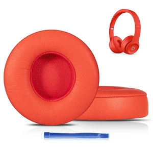 Updated Thickened Solo Wireless 2/3 Replacement Ear Pads,earpads for Beats Solo 2/3 Wireless Headphone (red) Updated Thickened Solo Wireless 2/3 Replacement Ear Pads,earpads for Beats Solo 2/3 Wireless Headphone (red)