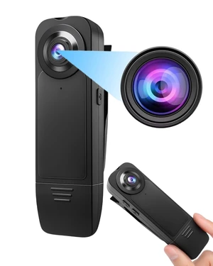 Mini Body Camera with Audio and Video Recording - 1080P HD Wearable Body Cam, Night Vision, Rechargeable Battery, Supports 256GB, Loop Recording & Motion Detection - Bodycam for Security Guard Travel Mini Body Camera with Audio and Video Recording - 1080P HD Wearable Body Cam, Night Vision, Rechargeable Battery, Supports 256GB, Loop Recording & Motion Detection - Bodycam for Security Guard Travel