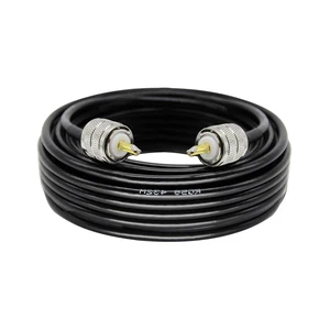 CB Coax Cable 33 Feet Solid Copper, UHF Male PL-259 to UHF Male PL-259 Low Loss, RG58 Coaxial Cable 50 Ohm Coax for CB Radio, Ham Radio, SWR Meter, Police Scanner, Antenna Tuner (33FT) CB Coax Cable 33 Feet Solid Copper, UHF Male PL-259 to UHF Male PL-259 Low Loss, RG58 Coaxial Cable 50 Ohm Coax for CB Radio, Ham Radio, SWR Meter, Police Scanner, Antenna Tuner (33FT)