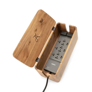 Extra Large Cable Management Box, Power Strip & Cord Hider, Desk Organizer Acacia Wood, Cable Organizer, Rustic Style, Modern Design, Desktop Storage Extra Large Cable Management Box, Power Strip & Cord Hider, Desk Organizer Acacia Wood, Cable Organizer, Rustic Style, Modern Design, Desktop Storage