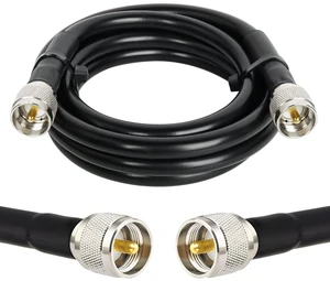 CB Coax RG213 Cable - UHF Male to Male 6FT Low Loss RG-213 for Ham Radio/VHF Radio/SWR Meter/Antenna Analyzer CB Coax RG213 Cable - UHF Male to Male 6FT Low Loss RG-213 for Ham Radio/VHF Radio/SWR Meter/Antenna Analyzer