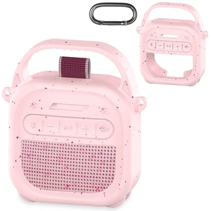 Silicone Cover Case for Bose SoundLink Micro 2 Bluetooth Speaker, Pink Protective Case with Handle, Accessories for Micro 2 Speaker Silicone Cover, Metal Carabiner, Custom-Design Cover Case Silicone Cover Case for Bose SoundLink Micro 2 Bluetooth Speaker, Pink Protective Case with Handle, Accessories for Micro 2 Speaker Silicone Cover, Metal Carabiner, Custom-Design Cover Case