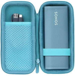 Hard Case Compatible with Sonos Roam 2 Portable Waterproof Speaker Lightweight & Carry, Dustproof Storage, Travel Friendly, Portable for Daily Use, Blue Case Hard Case Compatible with Sonos Roam 2 Portable Waterproof Speaker Lightweight & Carry, Dustproof Storage, Travel Friendly, Portable for Daily Use, Blue Case