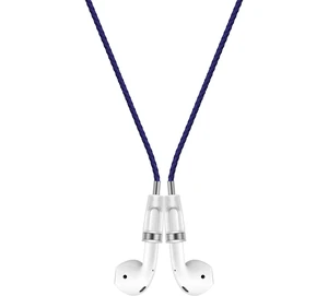 Anti-Lost Neck Strap for Airpods, PU Leather Strong Magnetic Necklace Holder String, Compatible with AirPods 1&2 /3rd /Pro/Pro 2 Navy Blue Silver Anti-Lost Neck Strap for Airpods, PU Leather Strong Magnetic Necklace Holder String, Compatible with AirPods 1&2 /3rd /Pro/Pro 2 Navy Blue Silver