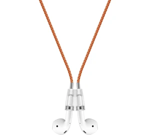 Anti-Lost Neck Strap for Airpods, PU Leather Strong Magnetic Necklace Holder String, Compatible with AirPods 1&2 /3rd /Pro/Pro 2 Orange Red Silver Anti-Lost Neck Strap for Airpods, PU Leather Strong Magnetic Necklace Holder String, Compatible with AirPods 1&2 /3rd /Pro/Pro 2 Orange Red Silver