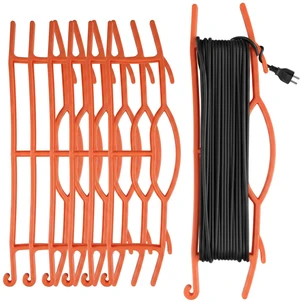 6 Pcs 15.7"extension Cord Storage, Xmas Light Organizer, Orange Light Duty H-frame Extension Cord Holder, Christmas String Light Storage Wrap Organizer for Xmas Lites, Hoses, Ropes, Cables 6 Pcs 15.7"extension Cord Storage, Xmas Light Organizer, Orange Light Duty H-frame Extension Cord Holder, Christmas String Light Storage Wrap Organizer for Xmas Lites, Hoses, Ropes, Cables