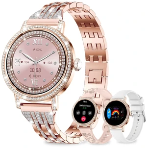 Smart Watches for Women:1.27" HD Smart Watch Bluetooth Calls,3 Bands,BP/Sleep/Steps,120+ Sports Fitness Tracker Android&iOS (Rose Gold) Smart Watches for Women:1.27" HD Smart Watch Bluetooth Calls,3 Bands,BP/Sleep/Steps,120+ Sports Fitness Tracker Android&iOS (Rose Gold)