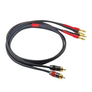 2Pack RCA to Banana Plug Speaker Cable Adapter, 1FT, 12AWG, 2 Count, Red+Black, Indoor, Male-to-Male, 15 Amps, 2 Pins, 3 Feet, Silicone Rubber Tinned OFC, Suitable for Audio and Video Components 2Pack RCA to Banana Plug Speaker Cable Adapter, 1FT, 12AWG, 2 Count, Red+Black, Indoor, Male-to-Male, 15 Amps, 2 Pins, 3 Feet, Silicone Rubber Tinned OFC, Suitable for Audio and Video Components