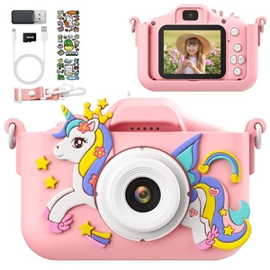 Pink Unicorn Kids Selfie Camera with 2 Inch Screen/32GB Card Digital camera for boys/girls 3-12, selfie toy with filters/8X zoom/puzzle games/MP3/video recording, birthday gift for kids Pink Unicorn Kids Selfie Camera with 2 Inch Screen/32GB Card Digital camera for boys/girls 3-12, selfie toy with filters/8X zoom/puzzle games/MP3/video recording, birthday gift for kids
