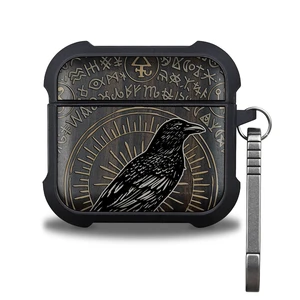 Black Solid Wood for AirPods 5 Case/AirPods 4 Case, Raven of Prophecy AirPods 4th / 5th Generation Case with Quick Released Keychain, Soft Shockproof TPU Cover, Art Painting Hand-Drawn Style Black Solid Wood for AirPods 5 Case/AirPods 4 Case, Raven of Prophecy AirPods 4th / 5th Generation Case with Quick Released Keychain, Soft Shockproof TPU Cover, Art Painting Hand-Drawn Style