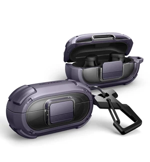 for Beats Solo Buds Case with Drop-Proof Lock, Shockproof Rugged Bumper Cases Protective Cover with Carabiner & Keyring & Cleaner Kit for Beats Solo Buds 2024 Purple for Beats Solo Buds Case with Drop-Proof Lock, Shockproof Rugged Bumper Cases Protective Cover with Carabiner & Keyring & Cleaner Kit for Beats Solo Buds 2024 Purple