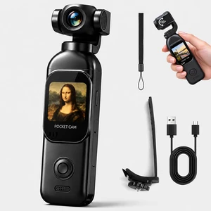 1080P Vlogging Camera with Rotating Lens, WiFi App Control Pocket POV Camera with 150° Wide-Angle, One-Button Audio/Video Recording, Dust Bag, USB Cable, Bike Strap 1080P Vlogging Camera with Rotating Lens, WiFi App Control Pocket POV Camera with 150° Wide-Angle, One-Button Audio/Video Recording, Dust Bag, USB Cable, Bike Strap