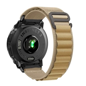 Nylon Strap for Garmin Instinct 2/3 45mm, Fits Solar Tactical Tide Esport Nylon band weighs 10g,with triple durable fasteners suitable for 140-190mm wrists,316 steel spring rod & disassembly tool Nylon Strap for Garmin Instinct 2/3 45mm, Fits Solar Tactical Tide Esport Nylon band weighs 10g,with triple durable fasteners suitable for 140-190mm wrists,316 steel spring rod & disassembly tool