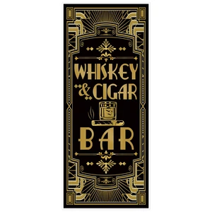 Roaring 20s Door Cover Gatsby Theme Whiskey & Cigar Bar 72x30inch Large Door Decor, Art Deco Jazz Party Banner, Vintage 1920s Jazz Party Entrance Backdrop Roaring 20s Door Cover Gatsby Theme Whiskey & Cigar Bar 72x30inch Large Door Decor, Art Deco Jazz Party Banner, Vintage 1920s Jazz Party Entrance Backdrop