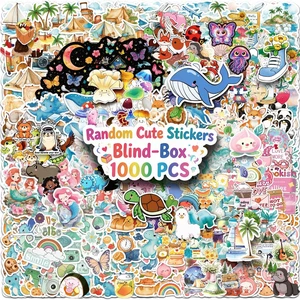 1000 pcs/Set Random Theme No Repeated Cute Cartoon Stickers for Kids Teens- Small Waterproof Vinyl Decals for Laptop, Scrapbooking, DIY Crafts - Mixed Theme Blind Box Sticker Pack Gift/Deco 1000 pcs/Set Random Theme No Repeated Cute Cartoon Stickers for Kids Teens- Small Waterproof Vinyl Decals for Laptop, Scrapbooking, DIY Crafts - Mixed Theme Blind Box Sticker Pack Gift/Deco