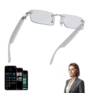 AI Translation Glasses with 164 Languages, Rimless Bluetooth Audio, Silver 164-Language Real-Time Translation, Smart Speakers, Voice Assistant, Rimless Design for Travel, Work & Study AI Translation Glasses with 164 Languages, Rimless Bluetooth Audio, Silver 164-Language Real-Time Translation, Smart Speakers, Voice Assistant, Rimless Design for Travel, Work & Study