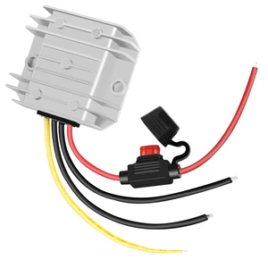 DC-DC 9OW 10A 9V Step-Down Converter 12V 24V to 9V Power Transformer Converter with Fuse, Waterproof Voltage Regulator DC-DC 9OW 10A 9V Step-Down Converter 12V 24V to 9V Power Transformer Converter with Fuse, Waterproof Voltage Regulator