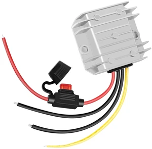 DC-DC 6V 10A 60W Step-Down Converter 12V 24V to 6V Power Transformer Converter with Fuse, Waterproof Voltage Regulator DC-DC 6V 10A 60W Step-Down Converter 12V 24V to 6V Power Transformer Converter with Fuse, Waterproof Voltage Regulator