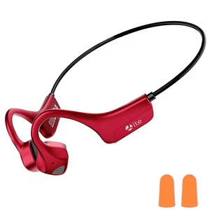 Headset Open Ear Headphones - IPX5 Waterproof Bluetooth Bone Conduction Headphone Wireless Earphones, Type-C Charging, Long Battery Life, 25g Lightweight Red Headset Open Ear Headphones - IPX5 Waterproof Bluetooth Bone Conduction Headphone Wireless Earphones, Type-C Charging, Long Battery Life, 25g Lightweight Red