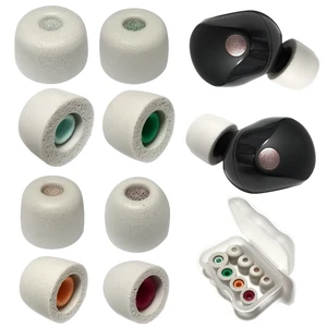 Memory Foam Ear Tips for Sony WF-1000XM5/XM4 Filter Screen Replacement Tips 4 Pairs XS/S/M/L Anti-Slip Secure Fit, Foam Tips for WF-1000XM5 Earbuds Accessories, Gray Memory Foam Ear Tips for Sony WF-1000XM5/XM4 Filter Screen Replacement Tips 4 Pairs XS/S/M/L Anti-Slip Secure Fit, Foam Tips for WF-1000XM5 Earbuds Accessories, Gray