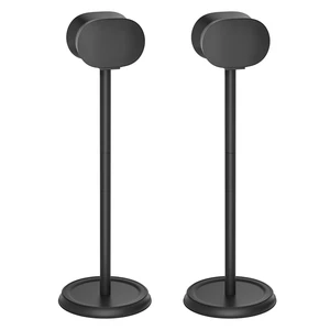 Heavy-Duty Speaker Stand for Sonos Era 300 Stand Pair with Cable Management - Floor Speaker Stands for Sonos Era 300 Speaker Stand Black for Secure and Easy Mounting Heavy-Duty Speaker Stand for Sonos Era 300 Stand Pair with Cable Management - Floor Speaker Stands for Sonos Era 300 Speaker Stand Black for Secure and Easy Mounting