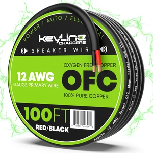 12 Gauge Speaker Wire - 100 Feet Black 12-2 AWG - CL3 CL2 Rated for Marine Wiring, Outdoor in Ground Burial & in Wall / 2 Conductors - OFC Oxygen-Free Copper, Black 100ft 12 Gauge Speaker Wire - 100 Feet Black 12-2 AWG - CL3 CL2 Rated for Marine Wiring, Outdoor in Ground Burial & in Wall / 2 Conductors - OFC Oxygen-Free Copper, Black 100ft