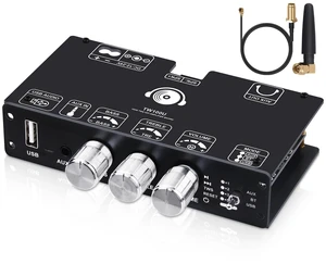 TW100U Mono Bluetooth Amplifier Board, 100W TPA3116D2 mono board with TWS pairing, Bluetooth, AUX and USB inputs plus bass and treble controls, DC 12-24V TW100U Mono Bluetooth Amplifier Board, 100W TPA3116D2 mono board with TWS pairing, Bluetooth, AUX and USB inputs plus bass and treble controls, DC 12-24V