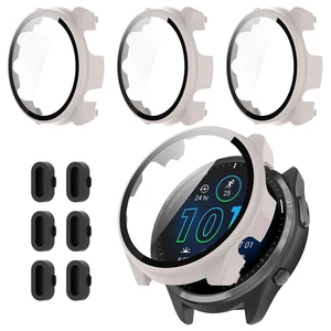 3+6 Pack for Garmin Forerunner 965 Hard PC Screen Protector Case With Charger Port,Built-in Tempered Glass Film,Full Coverage,All-Around,Shockproof,Bumper,Protective Cover,Accessories 3+6 Pack for Garmin Forerunner 965 Hard PC Screen Protector Case With Charger Port,Built-in Tempered Glass Film,Full Coverage,All-Around,Shockproof,Bumper,Protective Cover,Accessories