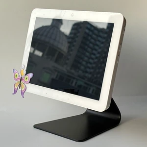 Aluminum Tilt & Swivel Stand for Echo Hub - Adjustable 360 Rotation, Durable Desktop with Anti-Slip Base, Smart Home Display for Kitchen, Office & Living Room, Black Aluminum Tilt & Swivel Stand for Echo Hub - Adjustable 360 Rotation, Durable Desktop with Anti-Slip Base, Smart Home Display for Kitchen, Office & Living Room, Black