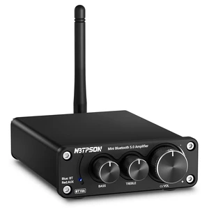 BT10A Bluetooth Stereo Amplifier, 100W x 2 Mini Class D Power Amplifier Receiver for Passive Speakers, 2 Channel Home Audio Amp with Bluetooth, for Bookshelf, Ceiling, Garage, Patio -TwoTPA3116 Chips BT10A Bluetooth Stereo Amplifier, 100W x 2 Mini Class D Power Amplifier Receiver for Passive Speakers, 2 Channel Home Audio Amp with Bluetooth, for Bookshelf, Ceiling, Garage, Patio -TwoTPA3116 Chips
