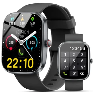 Smart Watch for Men Women, 1.91"Smartwatch with Answer/Make Call Watches Fitness Tracker with 100+ Sport Modes, IP68 Waterproof/Heart Rate/Sleep Monitor/Pedometer, Activity Tracker for Android iOS Smart Watch for Men Women, 1.91"Smartwatch with Answer/Make Call Watches Fitness Tracker with 100+ Sport Modes, IP68 Waterproof/Heart Rate/Sleep Monitor/Pedometer, Activity Tracker for Android iOS