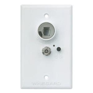 Wall Plate RV-7042 for Amplified RV TV Antenna - White 12VDC Power to Amplified Antenna, Supports 2 TVs, Switch for Park Cable, 12VDC Receptacle, Broad Compatibility Wall Plate RV-7042 for Amplified RV TV Antenna - White 12VDC Power to Amplified Antenna, Supports 2 TVs, Switch for Park Cable, 12VDC Receptacle, Broad Compatibility