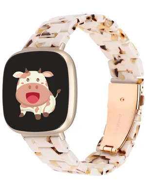 Resin Band Compatible with Fitbit Versa 4 3/Sense 2/Sense Bands Cute Fashion Lightweight Wristband Strap Accessories for Versa 3/Versa 4/Sense/Sense 2 Bands for Women Men Resin Band Compatible with Fitbit Versa 4 3/Sense 2/Sense Bands Cute Fashion Lightweight Wristband Strap Accessories for Versa 3/Versa 4/Sense/Sense 2 Bands for Women Men