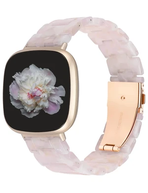 Resin Band Compatible with Fitbit Versa 4 3/Sense 2/Sense Bands Cute Fashion Lightweight Wristband Strap Accessories for Versa 3/Versa 4/Sense/Sense 2 Bands for Women Men Resin Band Compatible with Fitbit Versa 4 3/Sense 2/Sense Bands Cute Fashion Lightweight Wristband Strap Accessories for Versa 3/Versa 4/Sense/Sense 2 Bands for Women Men
