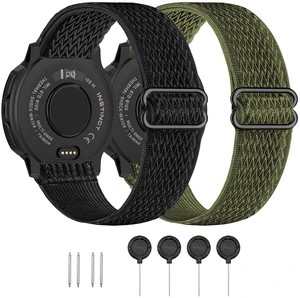 22mm Elastic Nylon Band Compatible with Garmin Instinct 1/2/3 45mm Solar,Soft Breathable Sport Replacement Strap for Fenix 8 47mm/Instinct Esports/Tactical(2 pack) 22mm Elastic Nylon Band Compatible with Garmin Instinct 1/2/3 45mm Solar,Soft Breathable Sport Replacement Strap for Fenix 8 47mm/Instinct Esports/Tactical(2 pack)