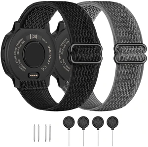 22mm Elastic Nylon Band Compatible with Garmin Instinct 1/2/3 45mm Solar,Soft Breathable Sport Replacement Strap for Fenix 8 47mm/Instinct Esports/Tactical(2 pack) 22mm Elastic Nylon Band Compatible with Garmin Instinct 1/2/3 45mm Solar,Soft Breathable Sport Replacement Strap for Fenix 8 47mm/Instinct Esports/Tactical(2 pack)