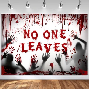 Halloween Bloody Backdrop (Red, 96x72 inch) Polyester Material, Horror No One Leaves Party Decorations Banner Scary Zombie Blood Ghost Shadow Background for Photography Halloween Bloody Backdrop (Red, 96x72 inch) Polyester Material, Horror No One Leaves Party Decorations Banner Scary Zombie Blood Ghost Shadow Background for Photography