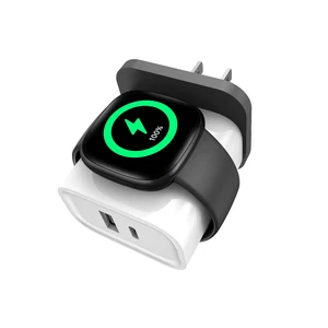 3-in-1 Charger for Fitbit Sense/Sense 2/ Versa 4/3,PD25 USB-C Fast Charging Dual Port Wall Charger Block,Travel Essential Charge for Fitbit Sense 2/1/Versa 4/3,iPhone,Samsung,Google (White) 3-in-1 Charger for Fitbit Sense/Sense 2/ Versa 4/3,PD25 USB-C Fast Charging Dual Port Wall Charger Block,Travel Essential Charge for Fitbit Sense 2/1/Versa 4/3,iPhone,Samsung,Google (White)