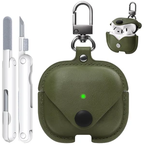 for Airpods 5/4 Case Leather, AirPods Case with Keychain & Cleaner Kit for Apple Airpods 5/4th Generation (2026/2024), Full Protective Leather Case Cover for Men Women (Green) for Airpods 5/4 Case Leather, AirPods Case with Keychain & Cleaner Kit for Apple Airpods 5/4th Generation (2026/2024), Full Protective Leather Case Cover for Men Women (Green)