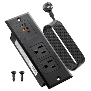 Recessed Power Strip with 20W USB C Port, Fast Charging USB A Port Conference Recessed Outlet, Space-Saver for Furniture Side Table, End Table, Desk Outlet with 6ft Cord, 45° Thin Flat Plug, Black Recessed Power Strip with 20W USB C Port, Fast Charging USB A Port Conference Recessed Outlet, Space-Saver for Furniture Side Table, End Table, Desk Outlet with 6ft Cord, 45° Thin Flat Plug, Black