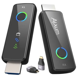 2026 Upgraded Wireless HDMI Transmitter and Receiver, 165ft/50m Plug & Play, 4K Decode 1080P@60Hz Output with LED Indicator, 5G/2.4G for Laptop/PC/Camera to TV/Monitor/Projector 2026 Upgraded Wireless HDMI Transmitter and Receiver, 165ft/50m Plug & Play, 4K Decode 1080P@60Hz Output with LED Indicator, 5G/2.4G for Laptop/PC/Camera to TV/Monitor/Projector