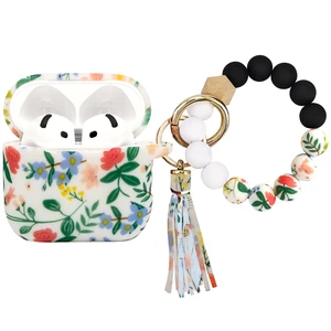 Case Compatible with AirPods 4/5 Case,Soft Silicone Cover with Bracelet Lanyard and Keychain, Cute Wireless Charging Protective Case for Apple AirPods 4th,5th for Women and Men (Flower) Case Compatible with AirPods 4/5 Case,Soft Silicone Cover with Bracelet Lanyard and Keychain, Cute Wireless Charging Protective Case for Apple AirPods 4th,5th for Women and Men (Flower)