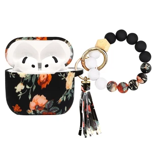Case Compatible with AirPods 4/5 Case,Soft Silicone Cover with Bracelet Lanyard and Keychain, Cute Wireless Charging Protective Case for Apple AirPods 4th,5th(Vintage Rose) Case Compatible with AirPods 4/5 Case,Soft Silicone Cover with Bracelet Lanyard and Keychain, Cute Wireless Charging Protective Case for Apple AirPods 4th,5th(Vintage Rose)
